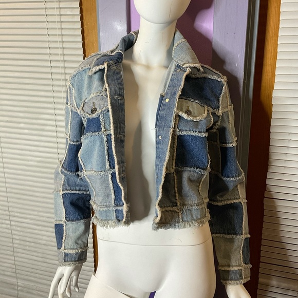 Denim Patchwork Jacket - Picture 4 of 8
